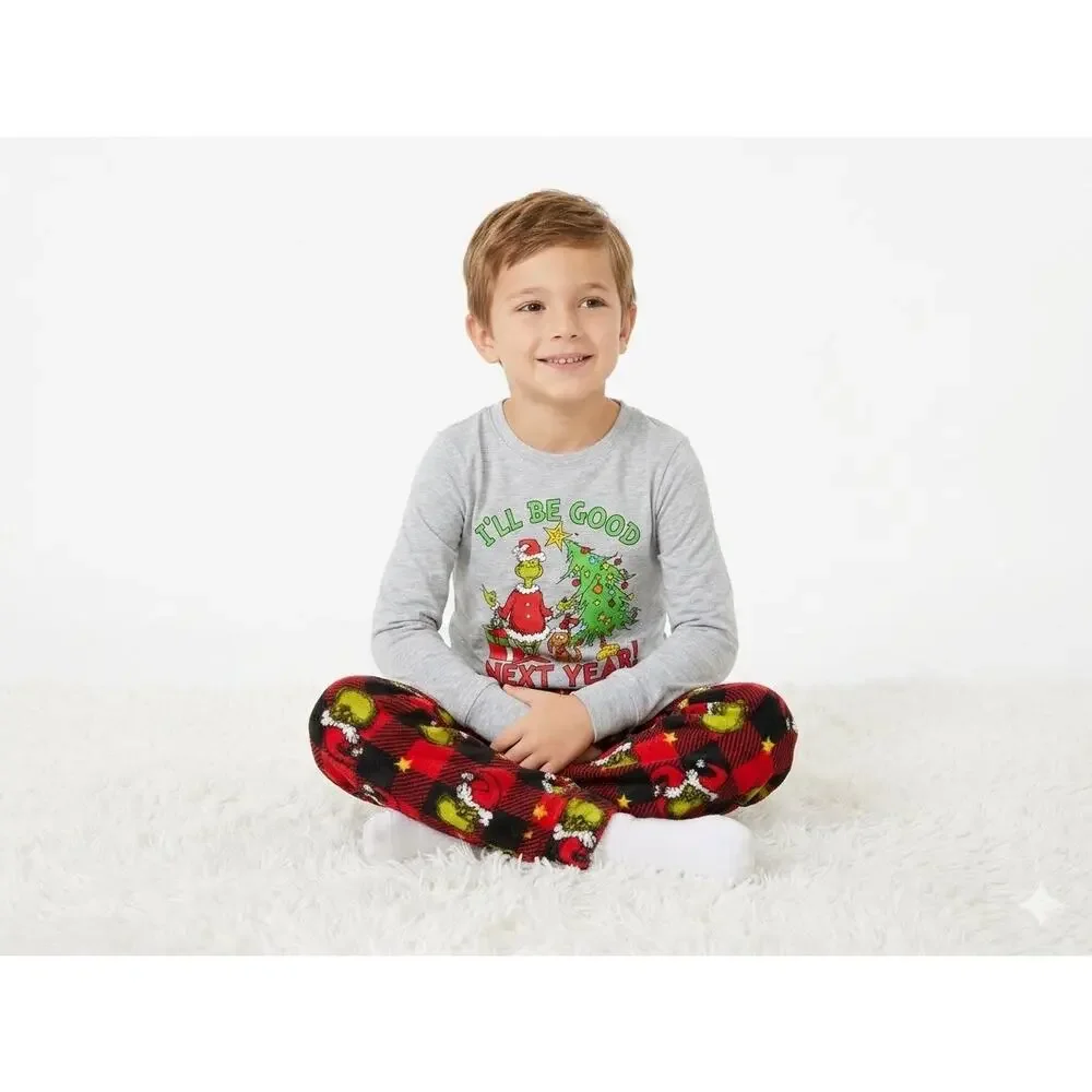 NEW! Size XL 14 Dr. Seuss The Grinch Christmas Unisex Family Matching Pajamas
